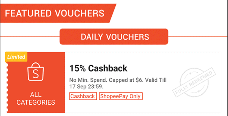 Shopee coins with cashback