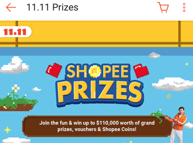 Shopee coins from Shopee Prizes